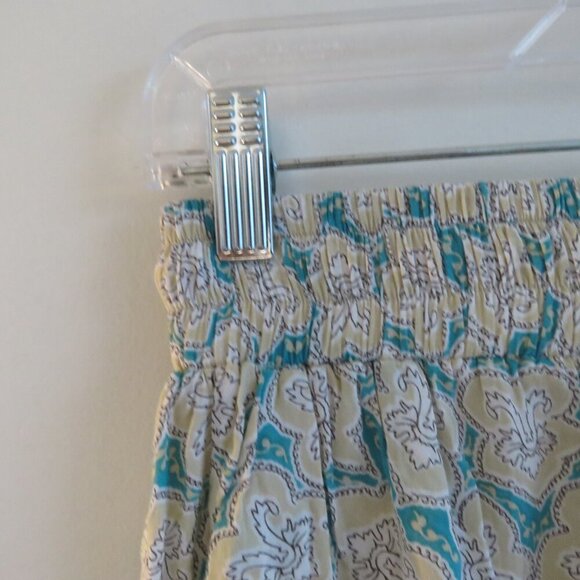 GILLIA HAWAII Floral Print Pull On Pants Festival Summer Boho Bohemian - Size M - Picture 4 of 14